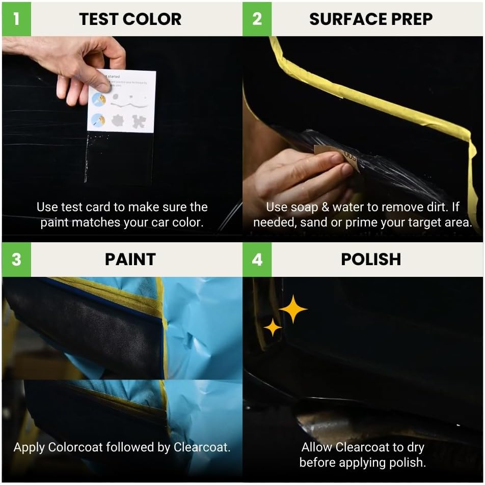 TouchUpDirect 1E3 Phantom Gray Metallic Compatible with Toyota Exact Match Touch Up Paint Aerosol - Preferred Kit