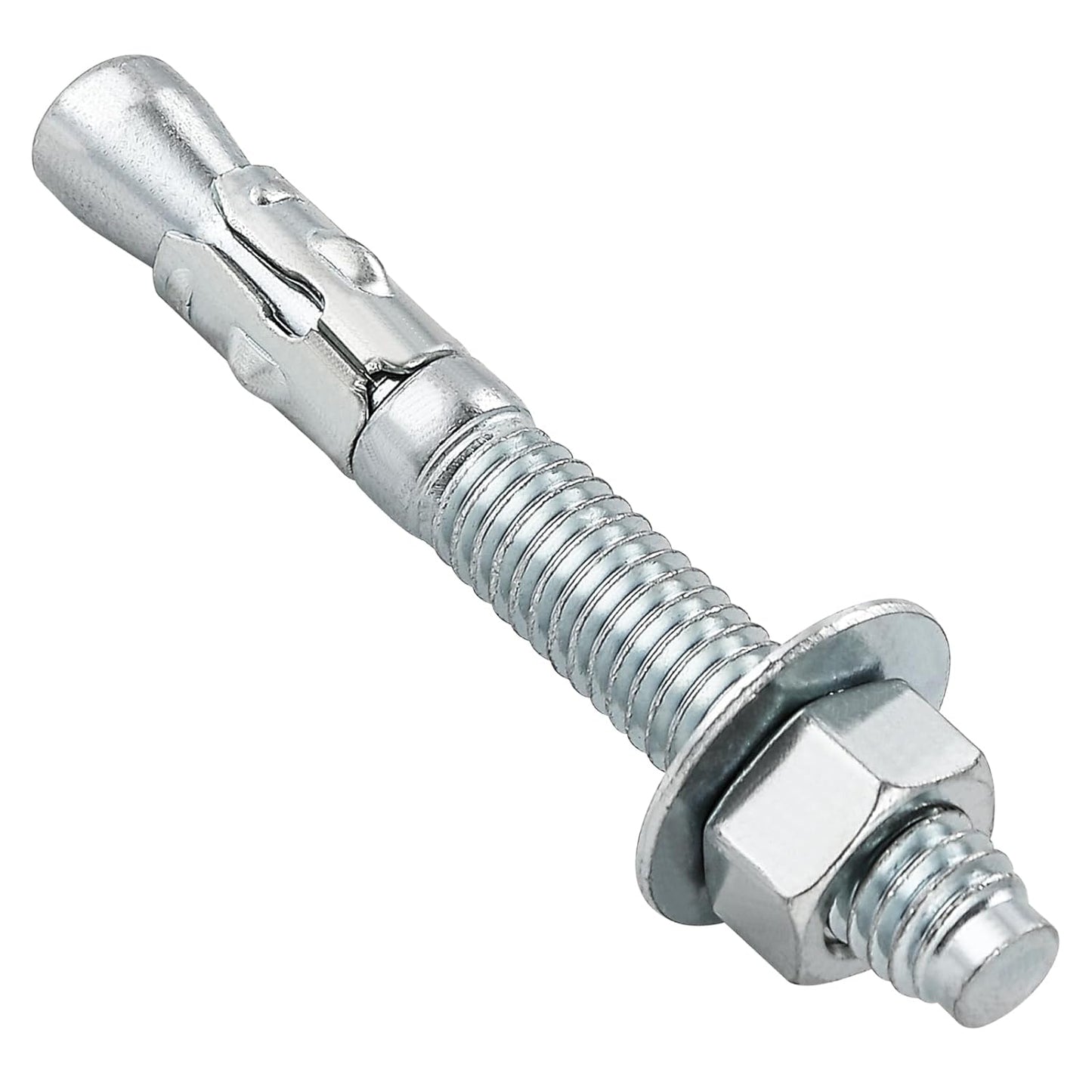 1/4x1-3/4" 50Pcs Inch Standard Fasteners for Heavy-Duty Zinc Wedge Anchors for Cement and Concrete