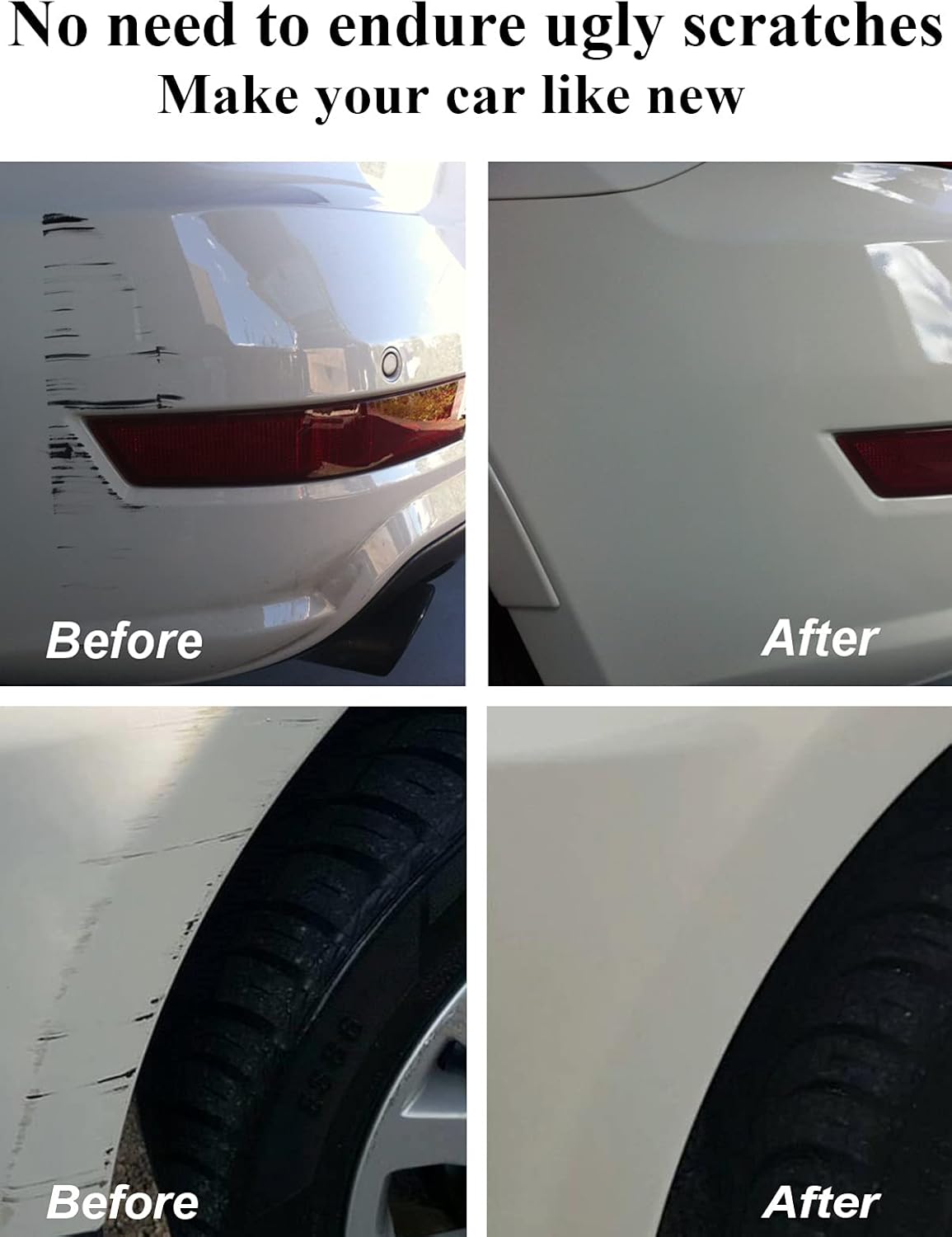 SYOAUTO White Diamond NH603P Touch Up Paint Fit for Honda Auto Touch up Paint Scratch Repair Pen Brush and Tip 2 in 1 White Diamond