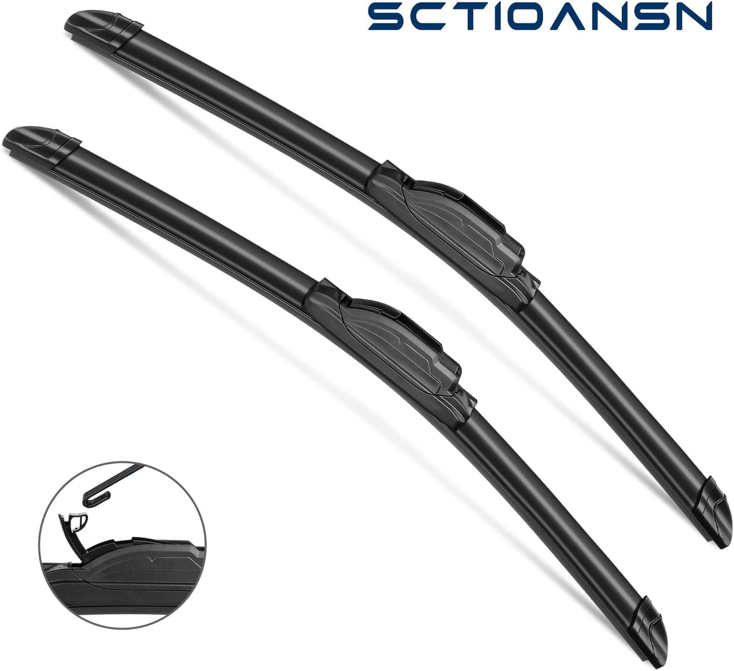 3Pcs Windshield Wiper Blades Set for Honda Pilot 2016 2017 2018 2019 2020 2021 2022, Original Equipment Replacement Automotive Windshield Wiper Blades for My Car- 26"/24"/14B" (Pack of 3) J- HOOK