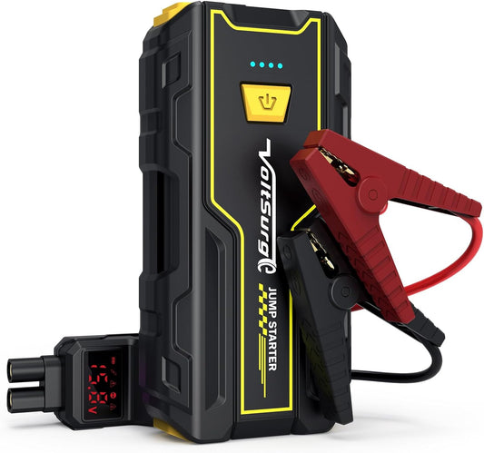 4000A Car Jump Starter, VoltSurge Battery Jumper Starter Portable for Engine Max 7.0L Gas/5.5L Diesel Engine Jump Box, 12V 12v Battery Charger Pack with LED Flashlight and USB Port