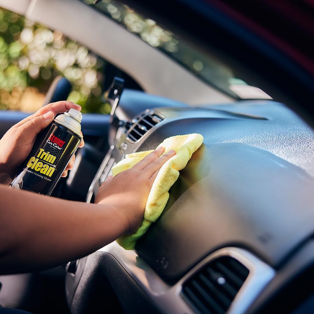 Stoner Car Care 91134–2PK Trim Clean All-Purpose Fast Acting Powerful Foaming Cleaner Quickly Removes Grime and Stains From Trim, Consoles, and More To Restore Automotive Interiors, 18 Oz, Pack of 2