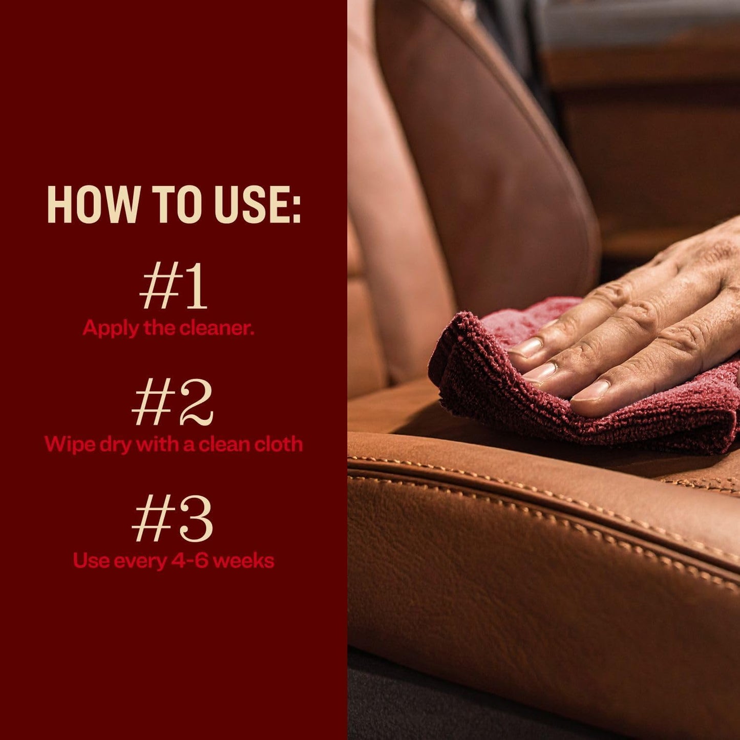 Tanner's Preserve Leather Cleaner, Cleans & Restores Finished Leather, Use for Cars & Interiors, Couches & Furniture, Saddles & More, 8 Fl Oz