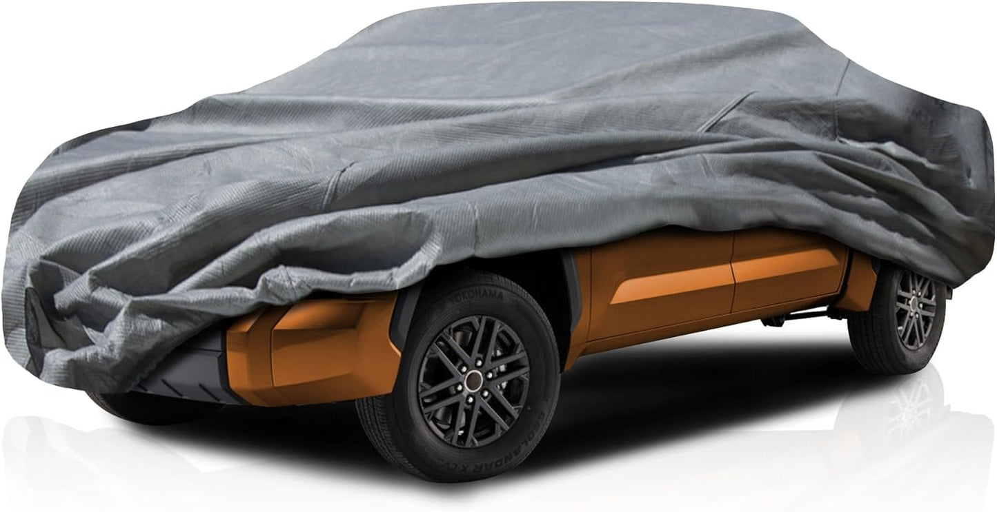 5-Layer Full Truck Cover – Semi Custom Fit for Chevrolet Silverado 2500 3500 1999-2019 Extended Cab 6.6ft Bed | All-Weather Protection: Dustproof, Windproof, UV-Resistant, Breathable & Durable