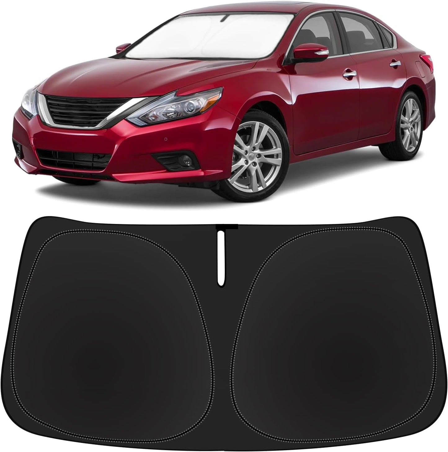 Sun Shade for Altima Windshield Sunshades for Nissan Altima 2018 2017 2016-2007 Accessories Windshield Cover Foldable Front Window Shields Sun Visor Protect Car Blocks UV Rays