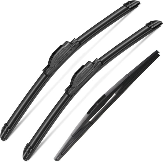3 wipers for Subaru Forester 2012-2018, Subaru Outback 2015-2019, Original Equipment Automotive Replacement Windshield Wiper Blades for My Car-26"/17"/14" (Pack of 3) J-Hook