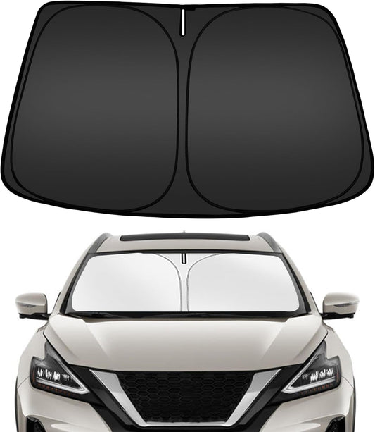 ARISMOTOR Windshield Sun Shade for N-issan Murano 2015-2024, Custom Fit Foldable Front Window Sunshade Sun Visor Protector, Block UV Rays Keep Your Car Cooler
