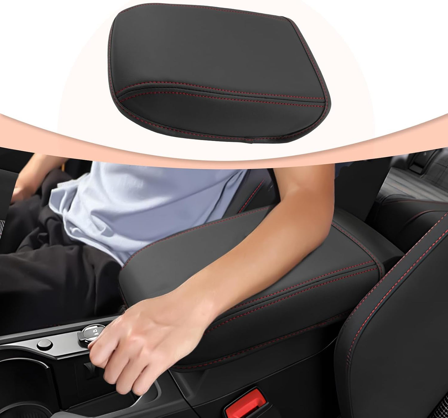 CDEFG for Volkswagen Golf R VW GTI Golf 8 MK8 2020-2025 Center Console Cover Armrest Box Cover for Golf R/GTI Golf8 Accessories Console Arm Rest Protector