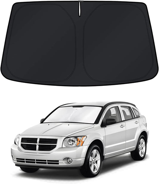 KUST Windshield Sun Shade for 2007–2012 Dodge Caliber Window Shade Sun Visor Cover Foldable Blocks UV Rays Keep Your Car Cooler
