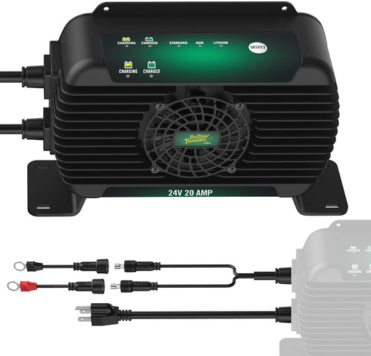 Battery Tender PowerPlus 24V, 20 AMP Battery Charger and Maintainer - IP68 Weather Resistant