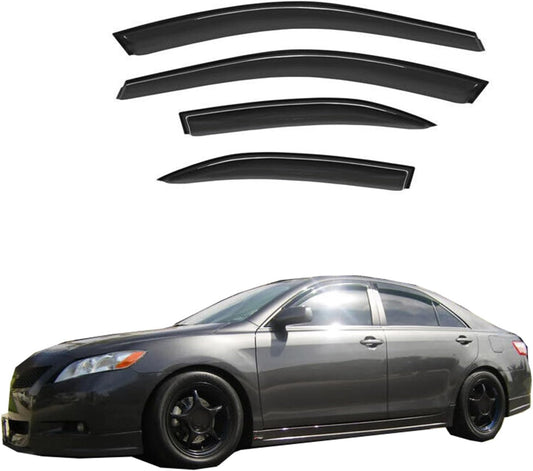 Wind Deflector Compatible with 2002-2006 Toyota Camry Smoke Sun/Rain Guard Window Visors 94236