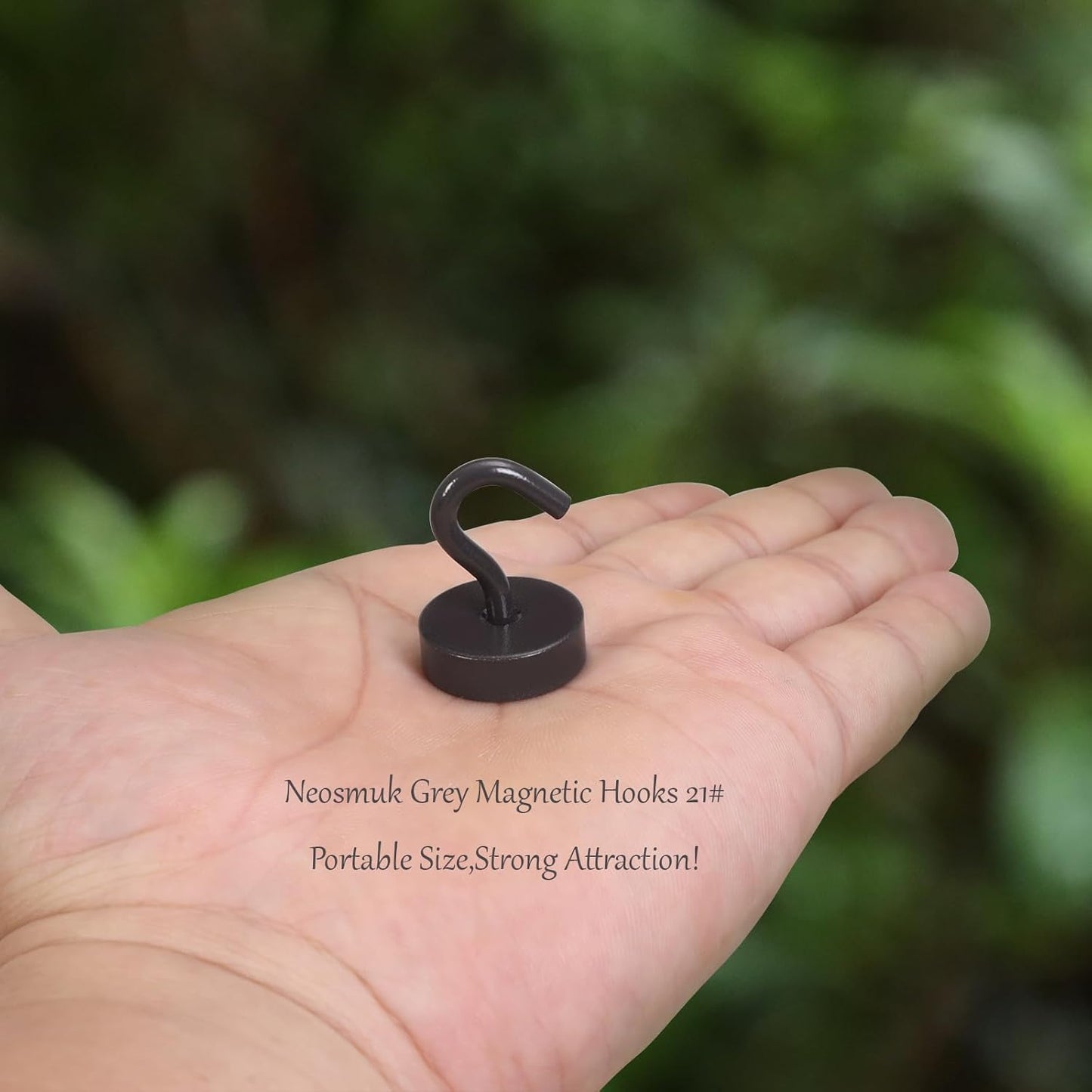 Neosmuk Magnetic Hooks, Cruise Ship Essentials, 40lb+ Heavy Duty Magnetic Hooks for Cruise Cabins, Refrigerator, Grill, Hanging, and Travel | Extra Strong Must-Haves Magnet Hook,Brown,Pack of 10