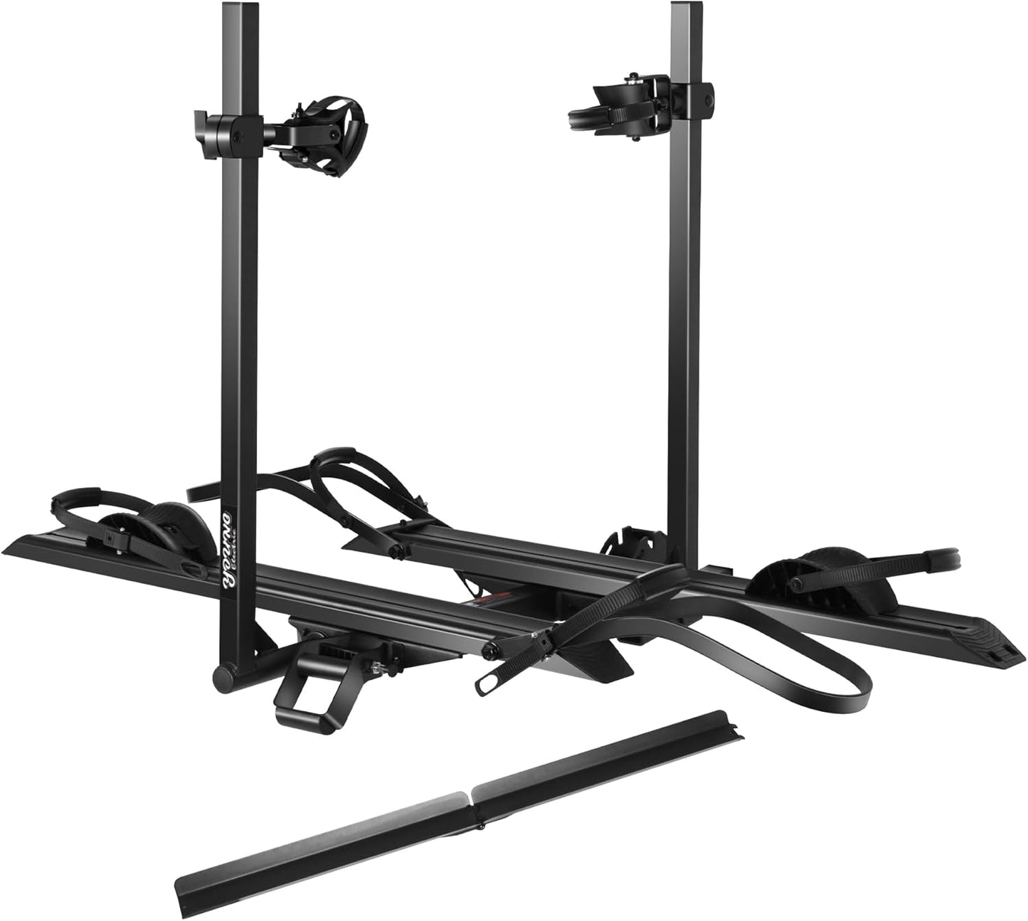 200LBS EZ-FOLD Aluminum 2-Ebike Carrier with Ramp for Bikes and Electric Bike, Car SUV Truck Van RV and Trailer