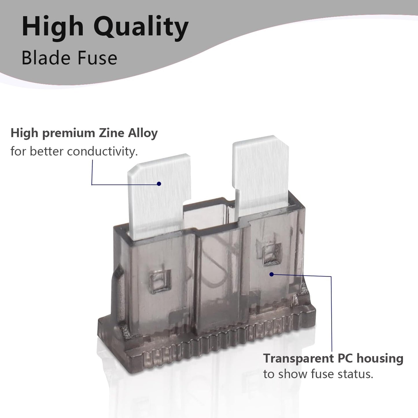 (80Pcs) 2 Amp Standard Fuse, 2A Car Blade Fuses for Car/RV/Truck/SUV/Motorcycle/Boat