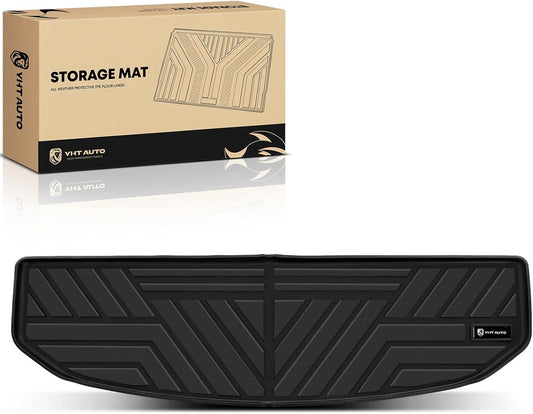 YHTAUTO Trunk Mat Compatible with Kia Sorento 2021-2025, TPE All Weather Car Mats Waterproof Anti-Slip Odorless Floor Liner, Sorento Accessories Cargo Liner