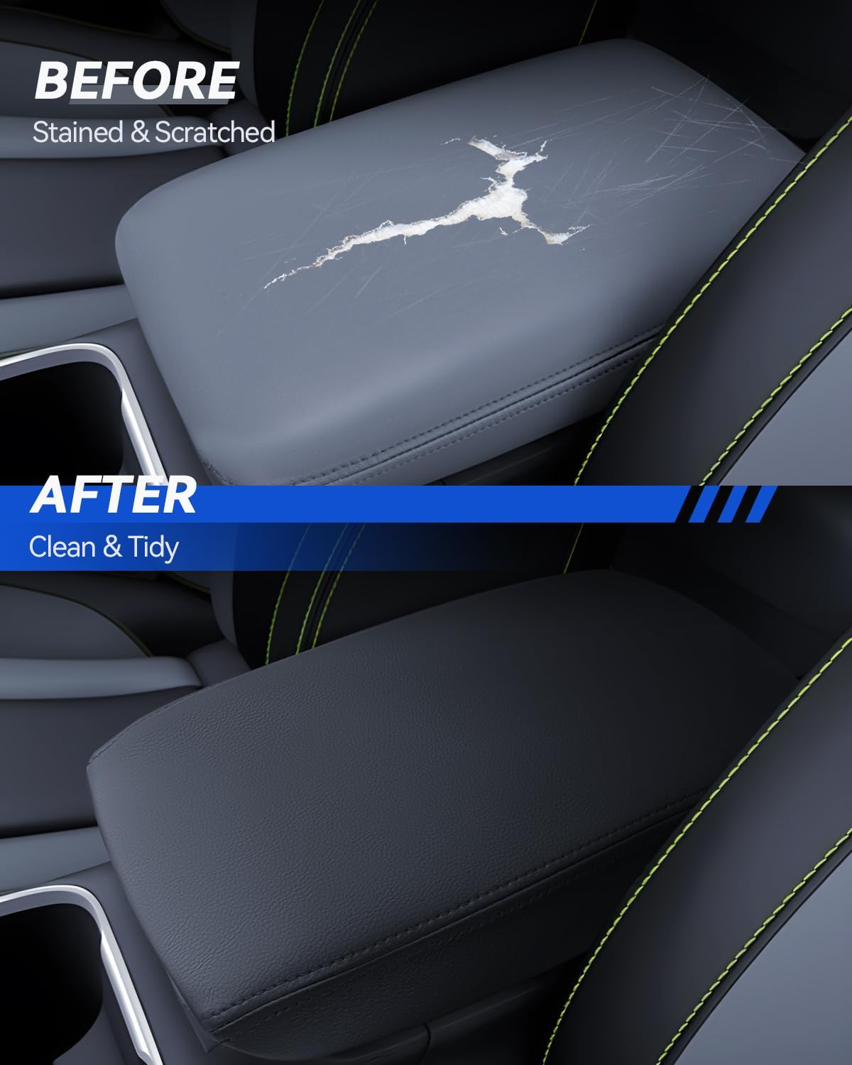 Armrest Cover for Toyota Land Cruiser 2024 2025 Accessories Center Console Middle Lid Pad Protector for Car Elbow Rest