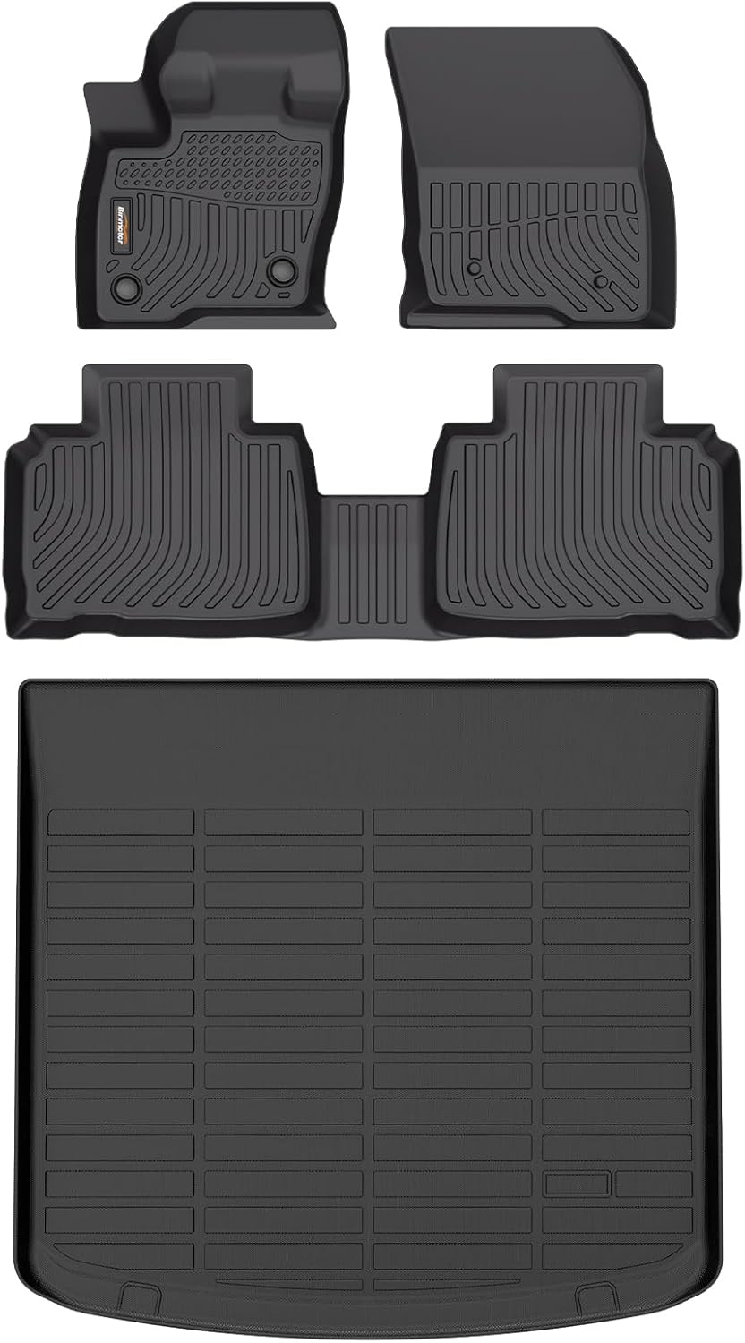 Binmotor-Floor Mats & Cargo Liner for Lincoln Nautilus 2019-2023/ Lincoln MKX 2016-2018, All Weather Car Mats for Nautilus Rubber Liners Accessories