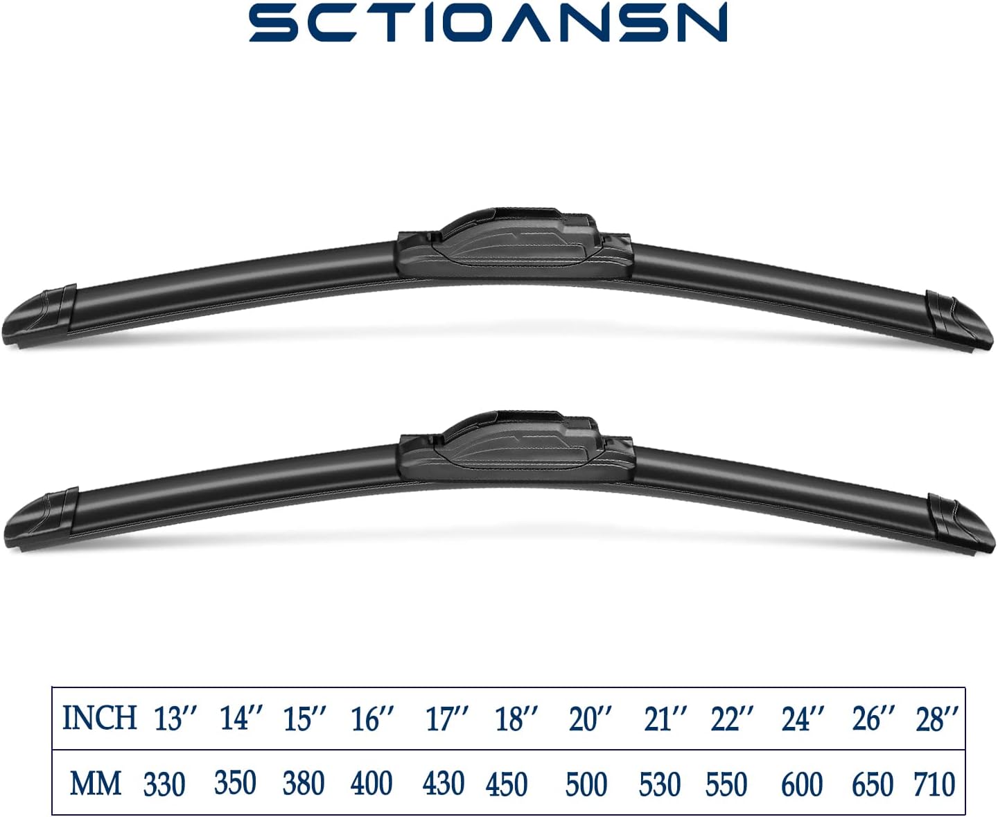 3 Wipers Set for Scion XB 2008 2009 2010 2011 2012 2013 2014 2015, Windshield Wiper Blades Original Equipment Replacement Front and Rear- 22"/20"/14A" (Pack of 3) J- HOOK