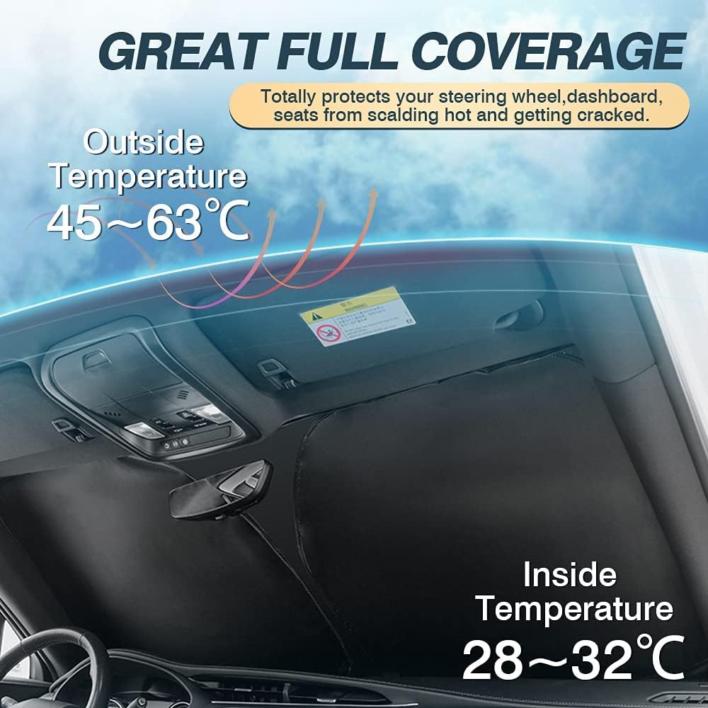 Cartist Custom Fit for Windshield Sunshade 2015-2022 GMC Canyon Sun Shade Foldable Car Window Sun Visor Block UV Rays