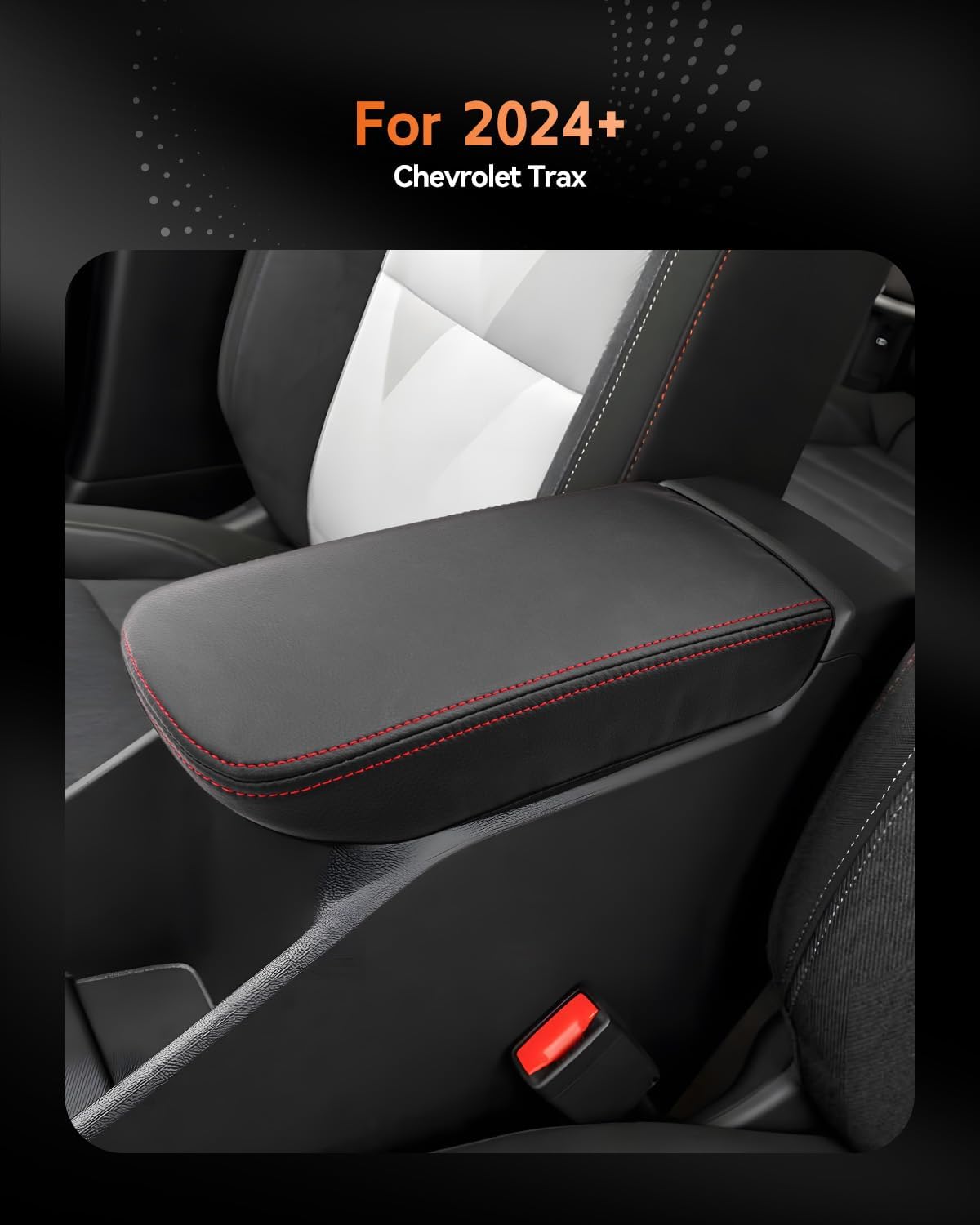 CDEFG for Chevrolet Trax 2024-2025 Center Console Cover Armrest Box Cover for Chevy Trax (LS, 1RS, LT, 2RS, ACTIV) Accessories Arm Rest Protector