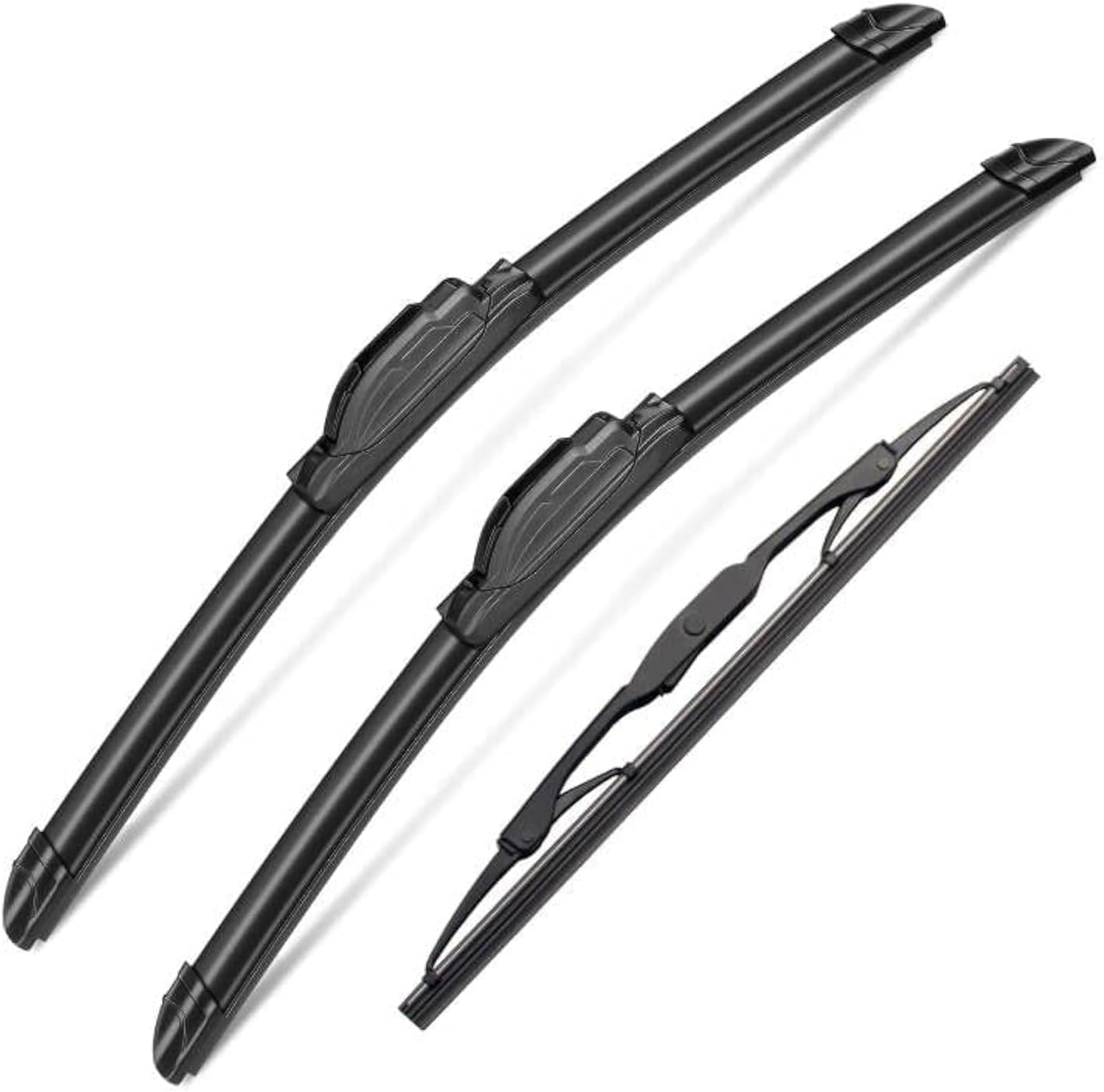 3Pcs Windshield Wipers for Chevrolet Chevy Trailblazer 2002-2006, Chevrolet Trailblazer EXT 2002-2006, Original Equipment Automotive Replacement Windshield Wipers- 22"/22"/16" (Pack of 3) J- HOOK