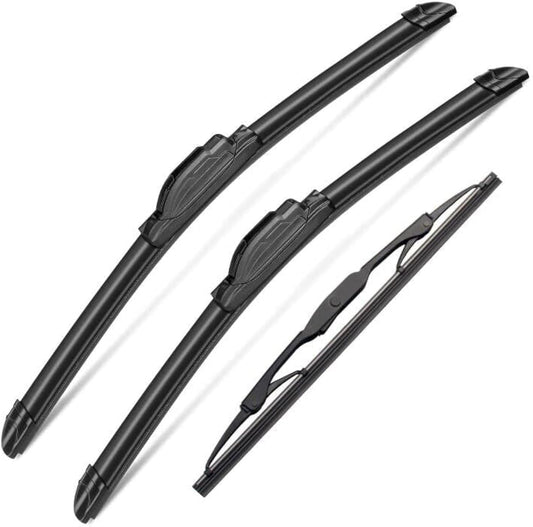 3Pcs Windshield Wipers for Chevrolet Chevy Trailblazer 2002-2006, Chevrolet Trailblazer EXT 2002-2006, Original Equipment Automotive Replacement Windshield Wipers- 22"/22"/16" (Pack of 3) J- HOOK