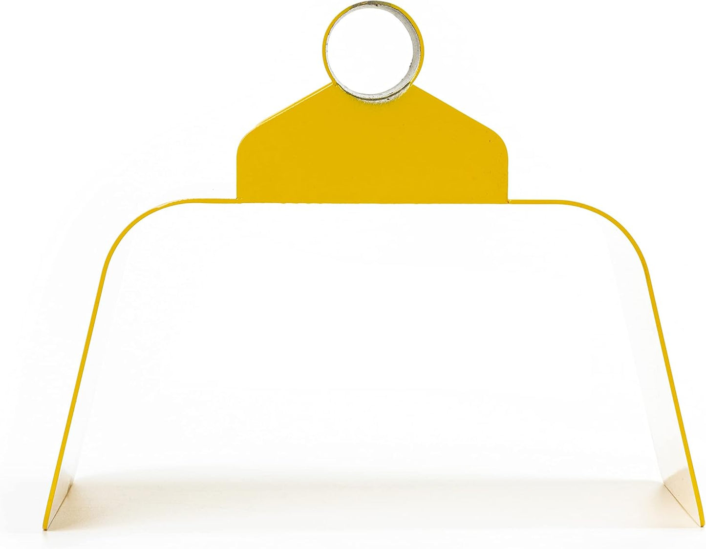 Landscape Curb Trowel 4” x 6” x 4” Stainless Steel Concrete Curbing Trowel Concrete Curb Tool Rectangle Edger Yellow Cement Model Tools with Handle and Putty Knife