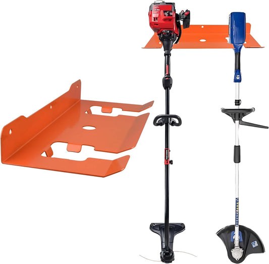 MUTUACTOR Weed Eater Hanger Heavy Duty,2 Slots Large Opening Garage Organizer WeedEater Hanger Wall Mount,Space-Saving Garden Power Tool Organizer for Holding Heavy Tools in Shed,Yard or Garden