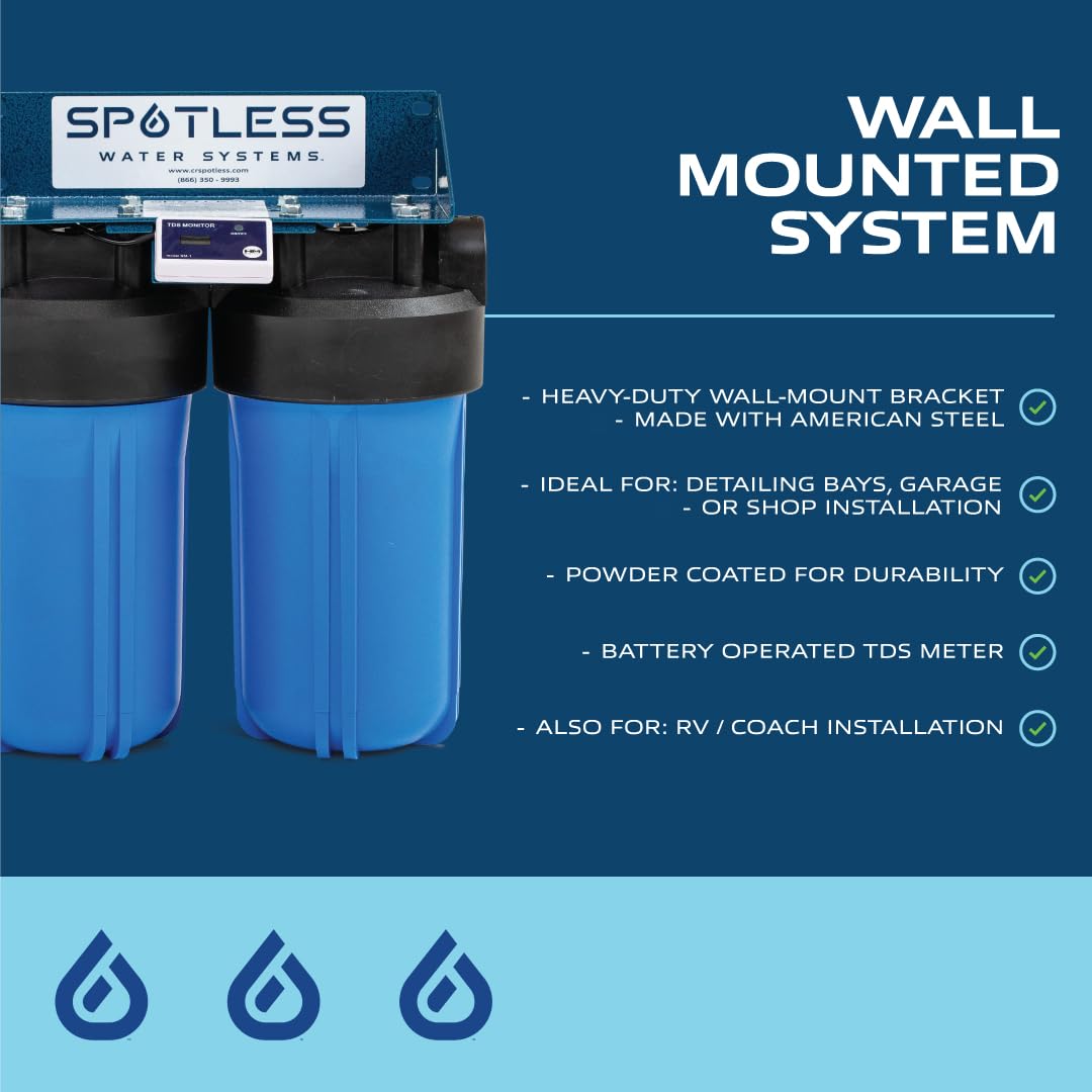 Spotless Water Systems - DIW-10, Simple Window, Solar Panel, RV & Car Wash System, Works for All Vehicles, Motorcycles, Bikes, Boats, Planes, Yachts, Towel Drying Eliminated