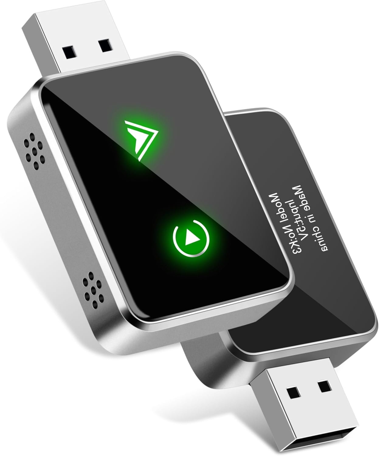 Wireless CarPlay Adapter for IPhone, 2025 Upgrade 2-in-1 CarPlay & Android Auto Adapter, Mini Size Converts Wired to Wireless Car Play with USB & Type-C, Plug and Play, Stable Control & No Delay