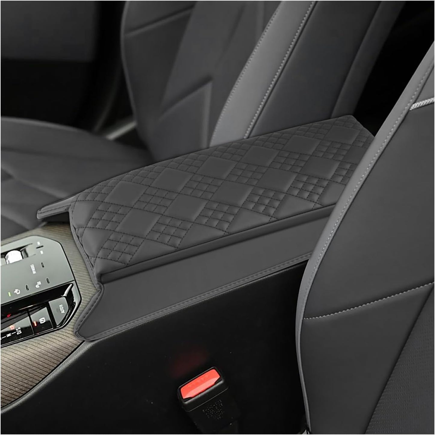 SXCY for 2025 BMW X3 Armrest Cover Pad for 2025 BMW X3 (30 / M50 xDrive) Accessories 2025 X3 Center Console Cover 2025 X3 Middle Console Cover Add Soft Cotton Cushion (Added-Pad)