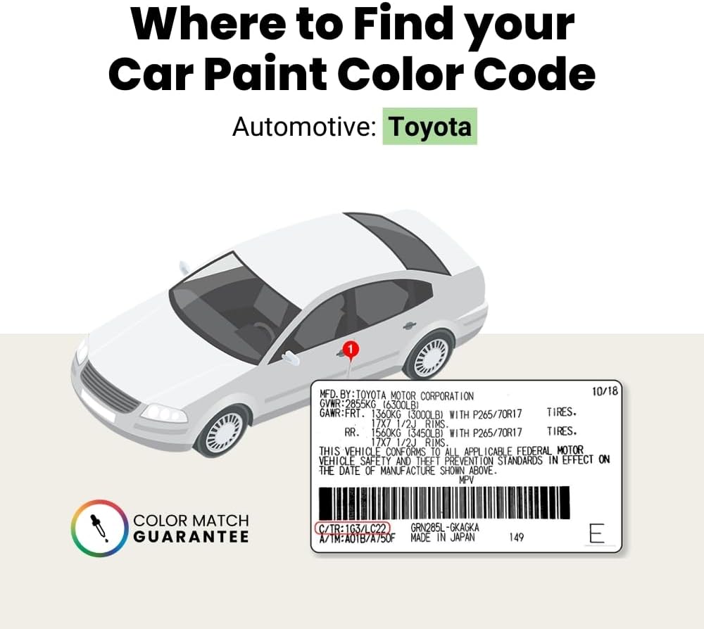 TouchUpDirect 056 White/Natural White for Toyota Exact Match Touch Up Paint Aerosol - Preferred Package