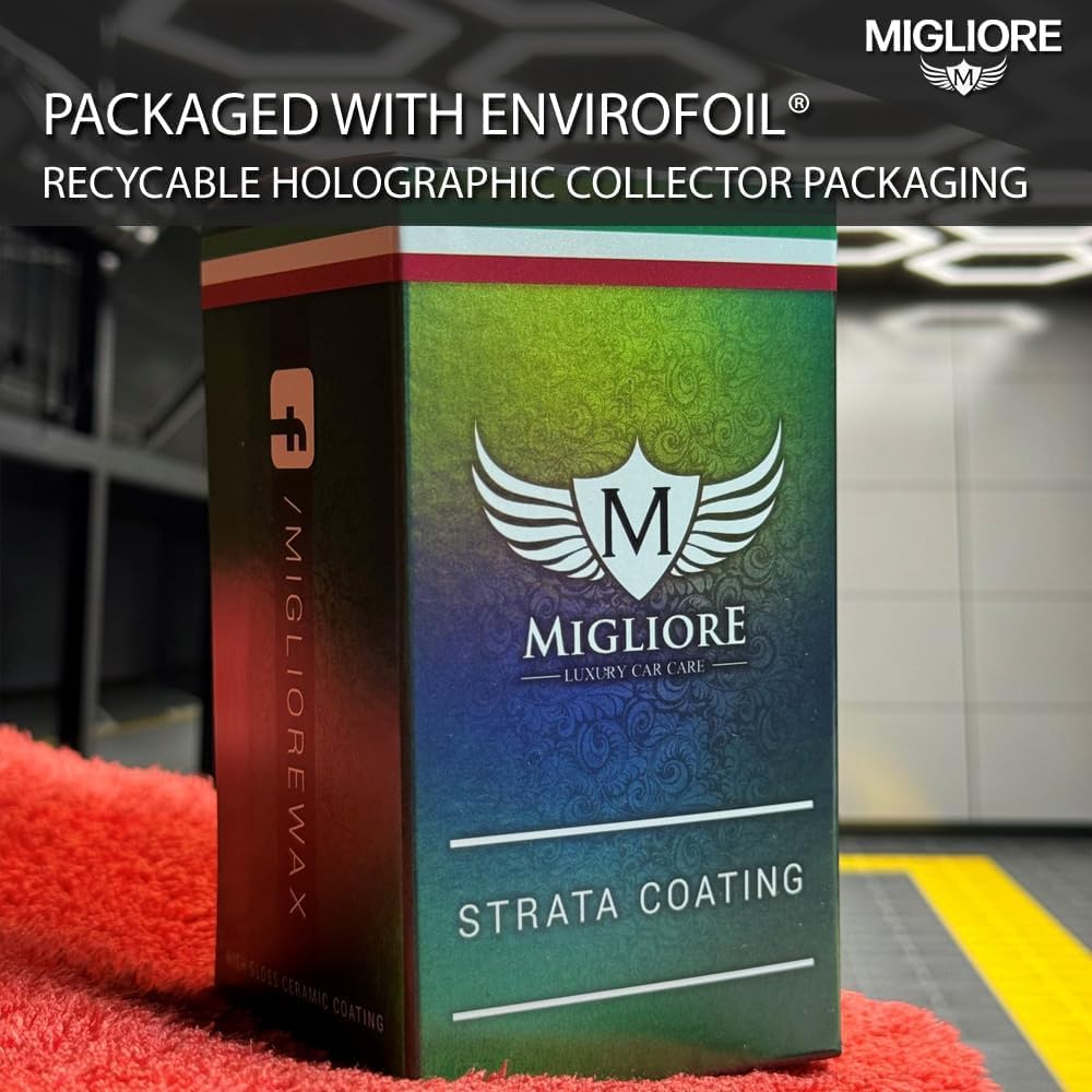 Migliore Strata Coating: High Gloss SiO2 PRO Ceramic Coating & Car Sealant │ 1-2 Years of Protection │ Apply After Car Wash Clay Bar Buffer Polisher │ Auto Marine Boat Motorcycle