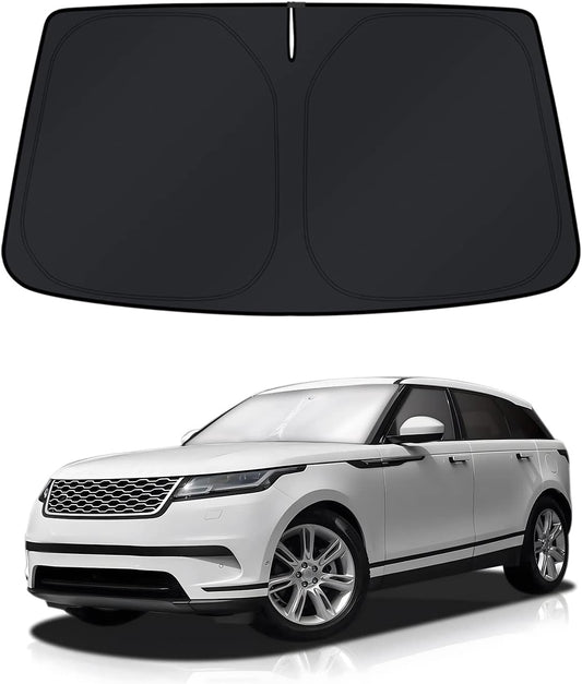KUST Windshield Sun Shade for 2017-2024 2025 2026 Land Rover Range Rover Velar Accessories Window Shade Sun Visor Cover Foldable Blocks UV Rays Keep Car Cooler
