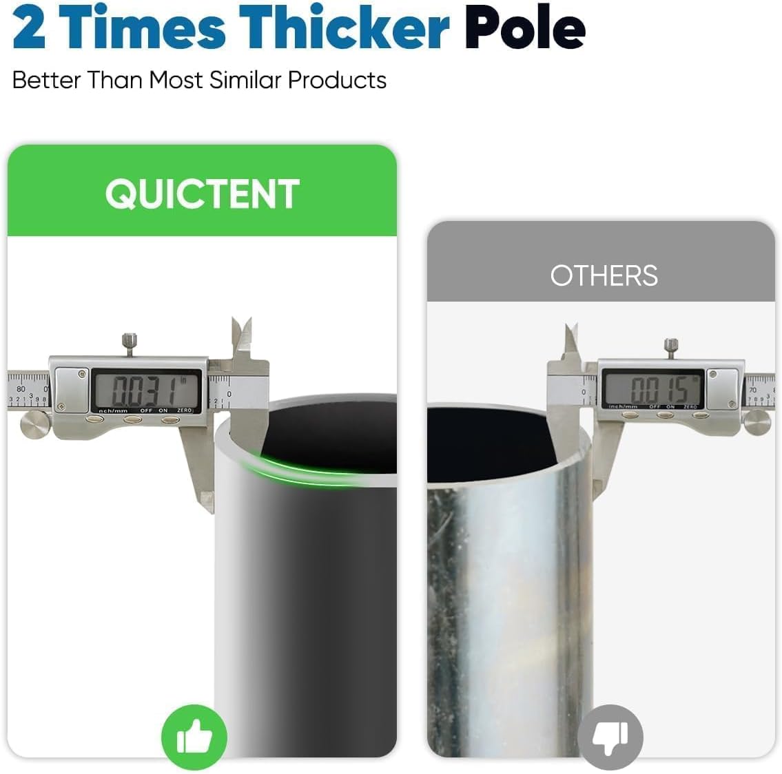 Quictent 10x15 ft Heavy Duty Car Canopy Galvanized Frame Carport Outdoor Party Tent Boat Shelter with 3 Reinforced Steel Cables - Grey