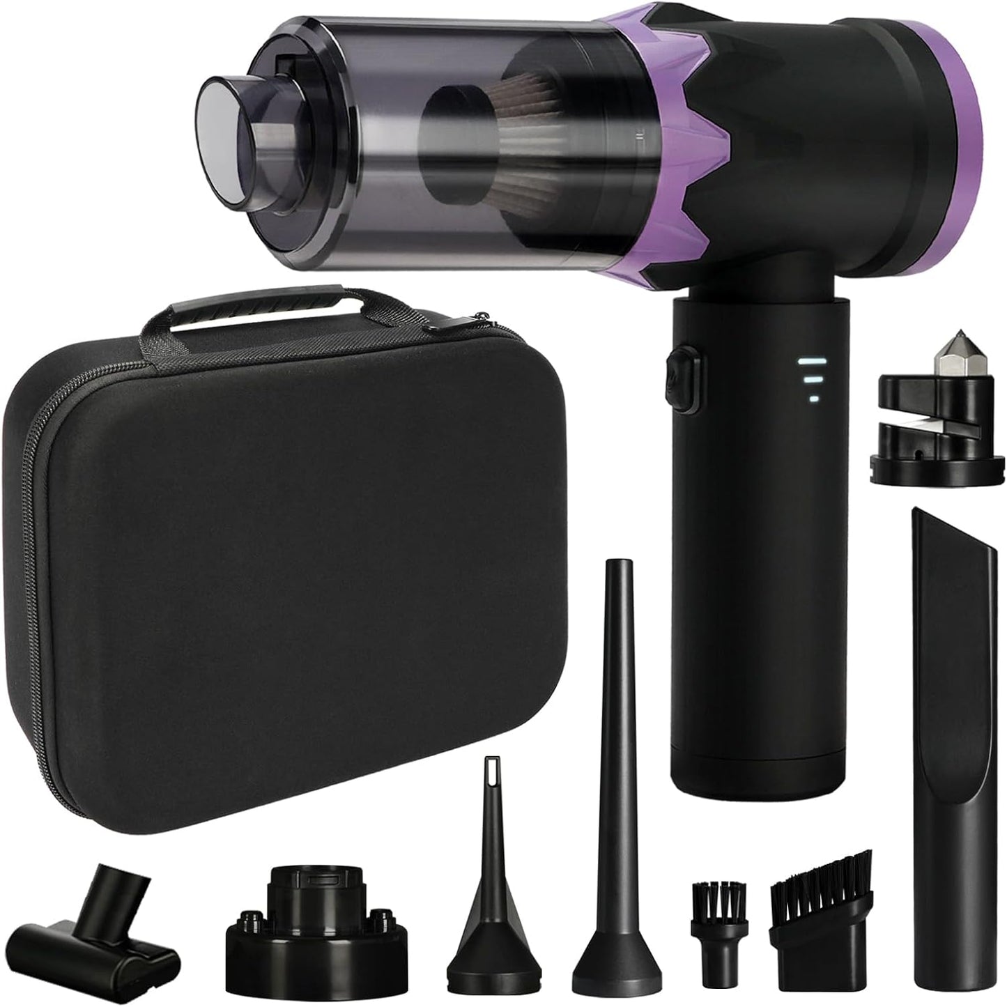 9-In-1 US-Designed Car Vacuum Portable Cordless【Powerful Brushless Motor | 28,000 Pa Suction】【5.0 Graphene Battery | Lasting Endurance】Handheld Vacuum Cordless Car for Home, Office, and Pet Hair