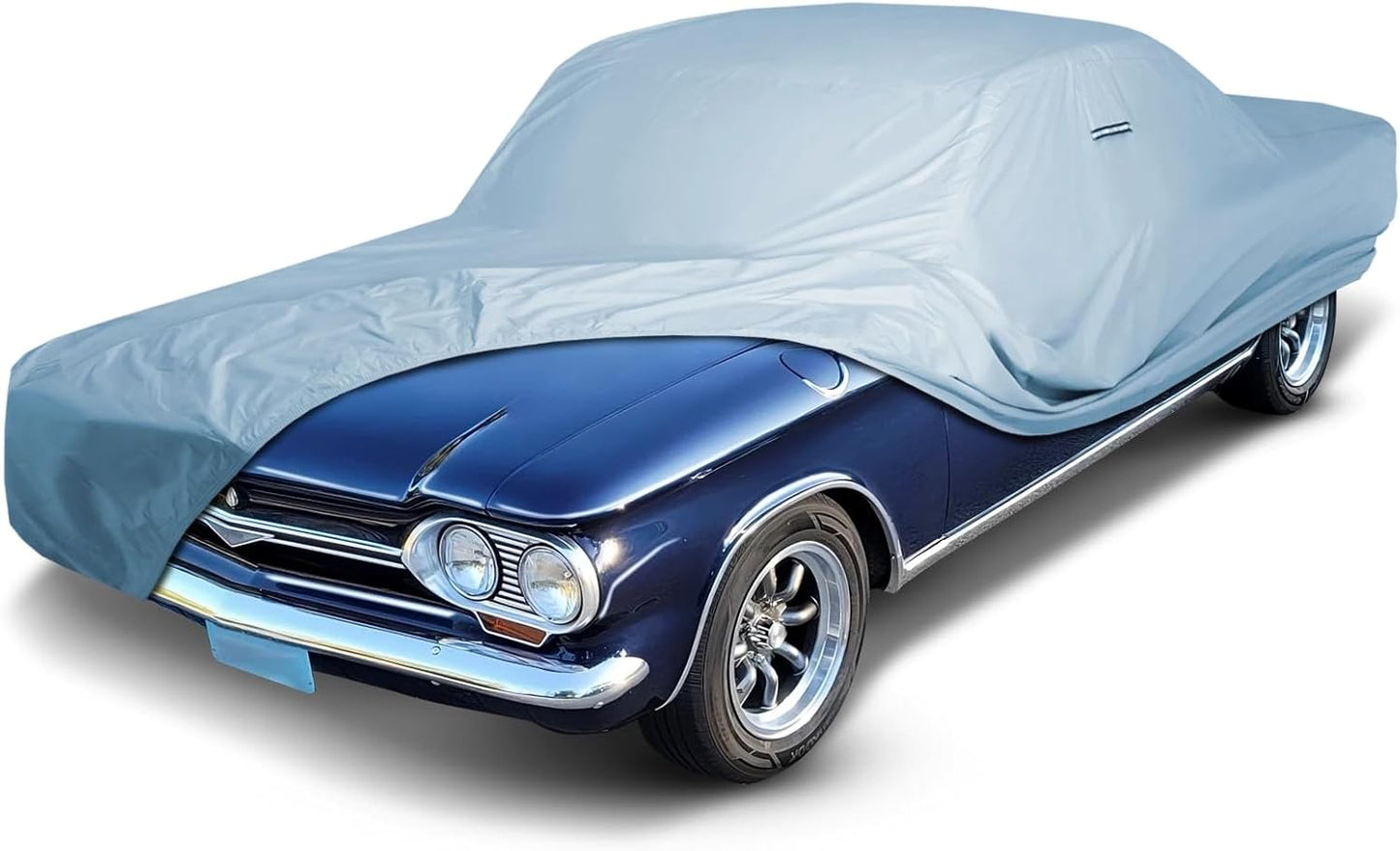 iCarCover Premium Car Cover for 1960-1969 Chevy Corvair 2-Door, 4-Door Heavy Duty Waterproof All-Weather Automobiles Custom Fit Indoor Outdoor UV Snow Protection Covers with Straps and Bag