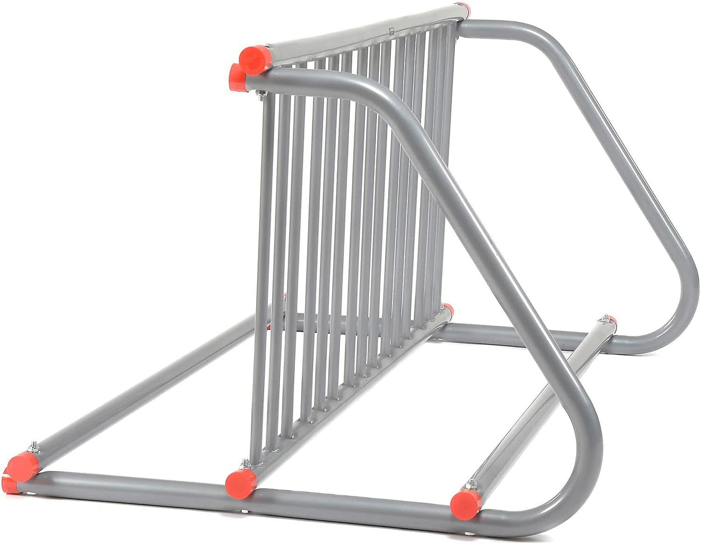 Global Industrial 59-3/4"L Grid Bike Rack, Double Sided, Powder Coated Steel, 10-Bike Capacity, Gray, Commercial Bike Rack for Stores, Parks and Schools