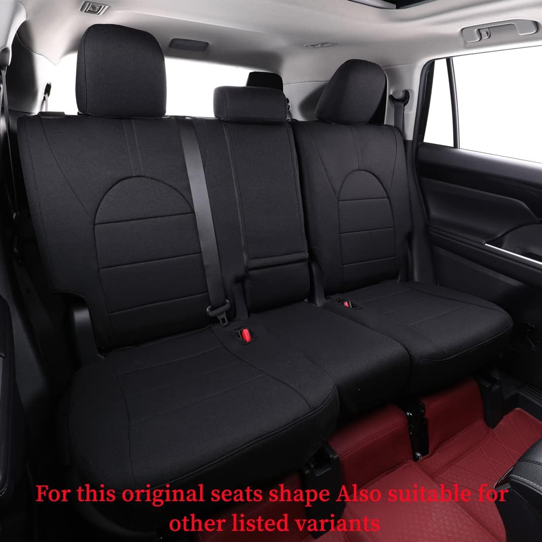 coverdream Custom Seat Covers Compatible with Select Toyota Camry Hybrid LE,Hybrid SE 2018 2019 2020 2021 2022 2023 Models (Black,Full Set)