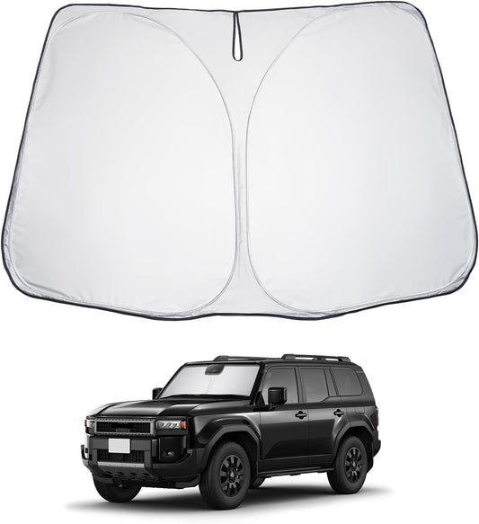 LUWU for 2024 2025 Land Cruiser 250 & 2024 2025 Lexus GX550 Windshield Sun Shade 2025 LC250 Prado J250 Land Cruiser Windshield Sunshades Foldable Sunshade Cover Block UV Ray Front Window Sunshade