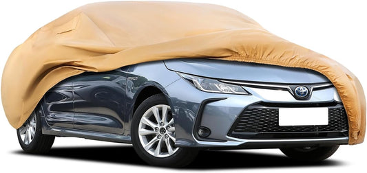Heavy Duty Outdoor Car Cover Custom Fit for Toyota Corolla, Windproof All Weather Waterproof Sun Rain UV Dust Snow Protection Outdoor Car Covers