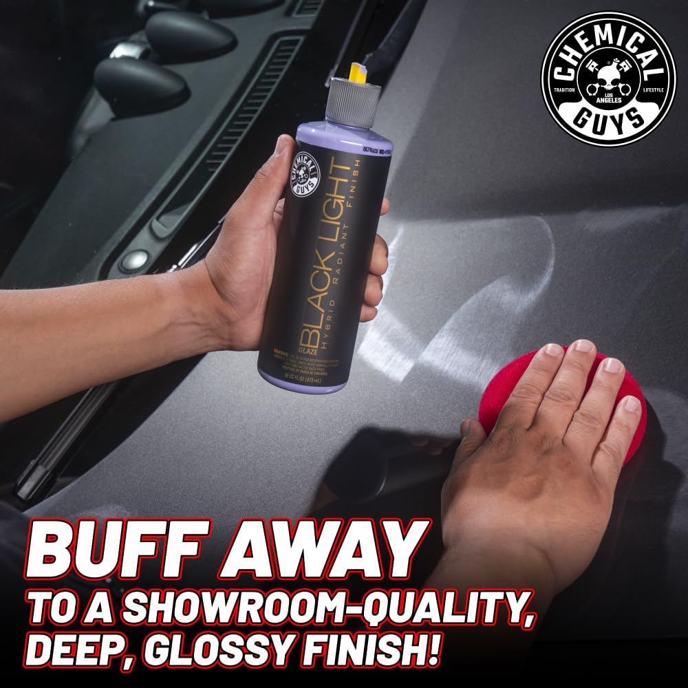 Chemical Guys Black & Dark Color Paint Maintenance Kit - Enhance Gloss, Deepen Shine, Protect Dark Finishes, Restore Depth, Minimize Swirls, Car Care Kit for Black Cars HOL_201