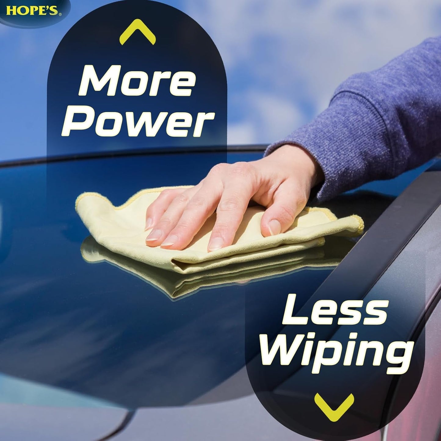 HOPE'S Perfect Glass Automotive Glass Cleaner - Streak-Free, Tint Safe Car Cleaner for Glass, Acrylic, Windows, Mirrors, Windshield - No-Residue - Removes Smudges, Road Grime - 23 Fl Oz, Pack of 1