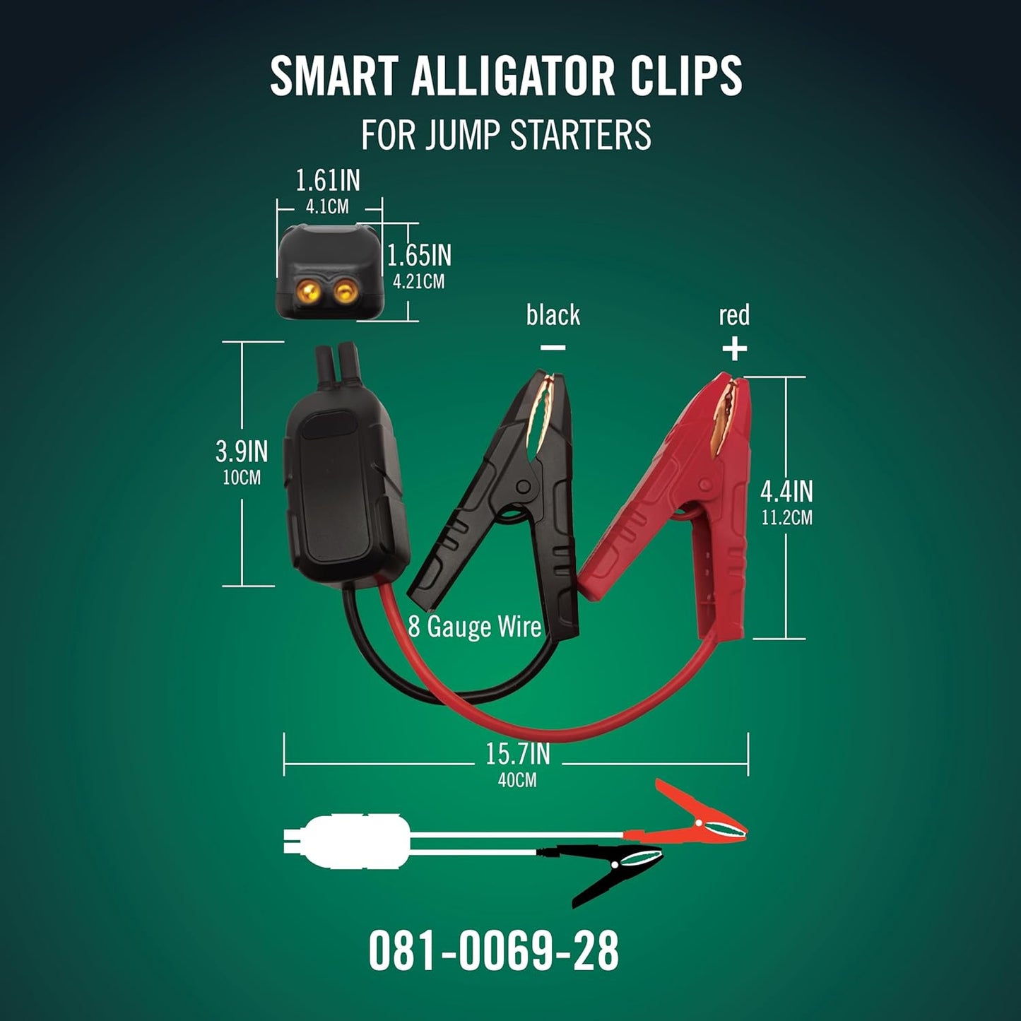 Battery Tender 600 AMP Lithium Jump Starter for 12V Batteries in Gas and Diesel Engines Up to V6-6400mAh Portable Emergency Power Station - 030-1000-WH