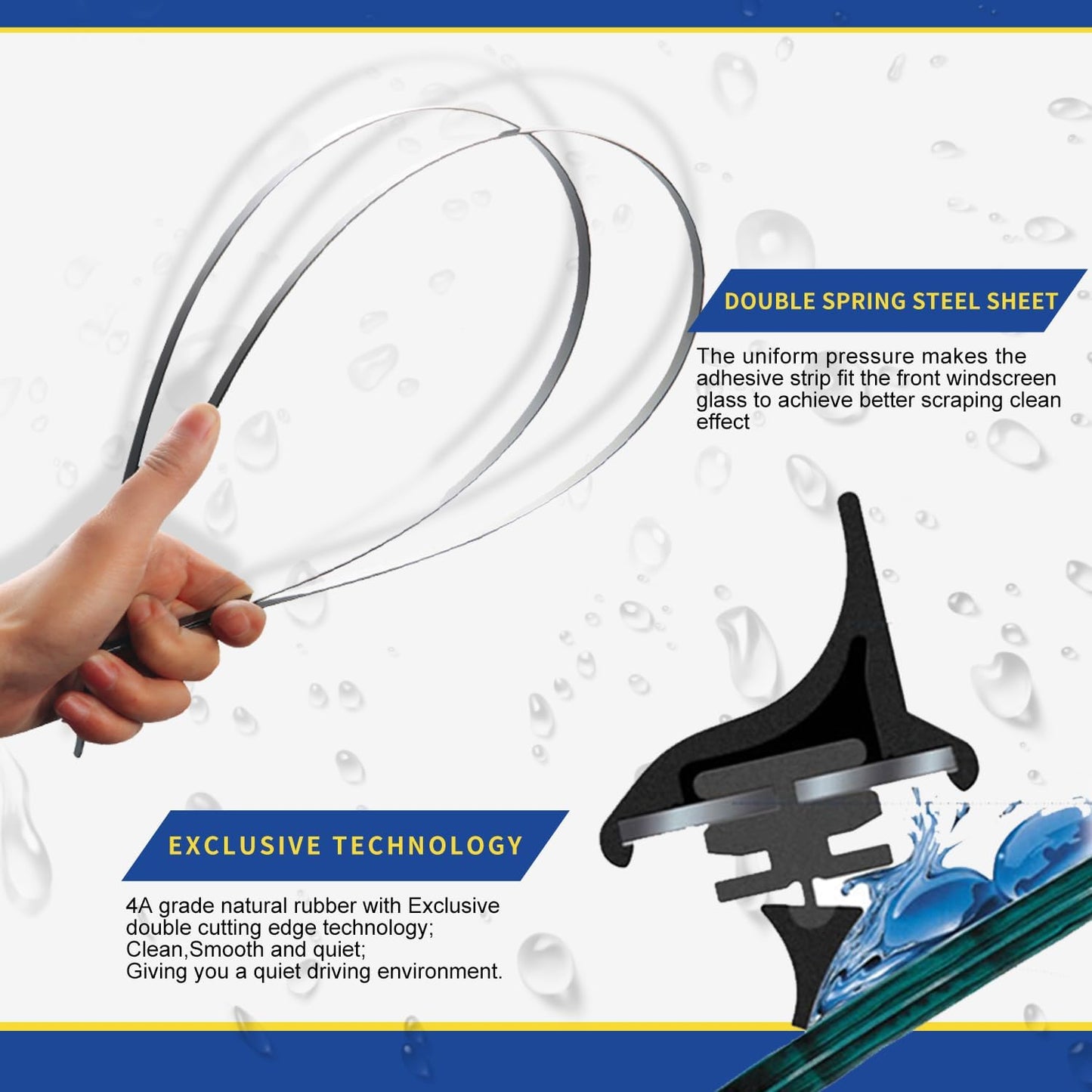 3 wipers Replacement For 2007 2008 2009 2010 2011 2012-2016 MAZDA CX9 CX-9 Original Equipment Replacement Windshield Wiper Blades Set 26"+17"+14" (Set of 3) J HOOK