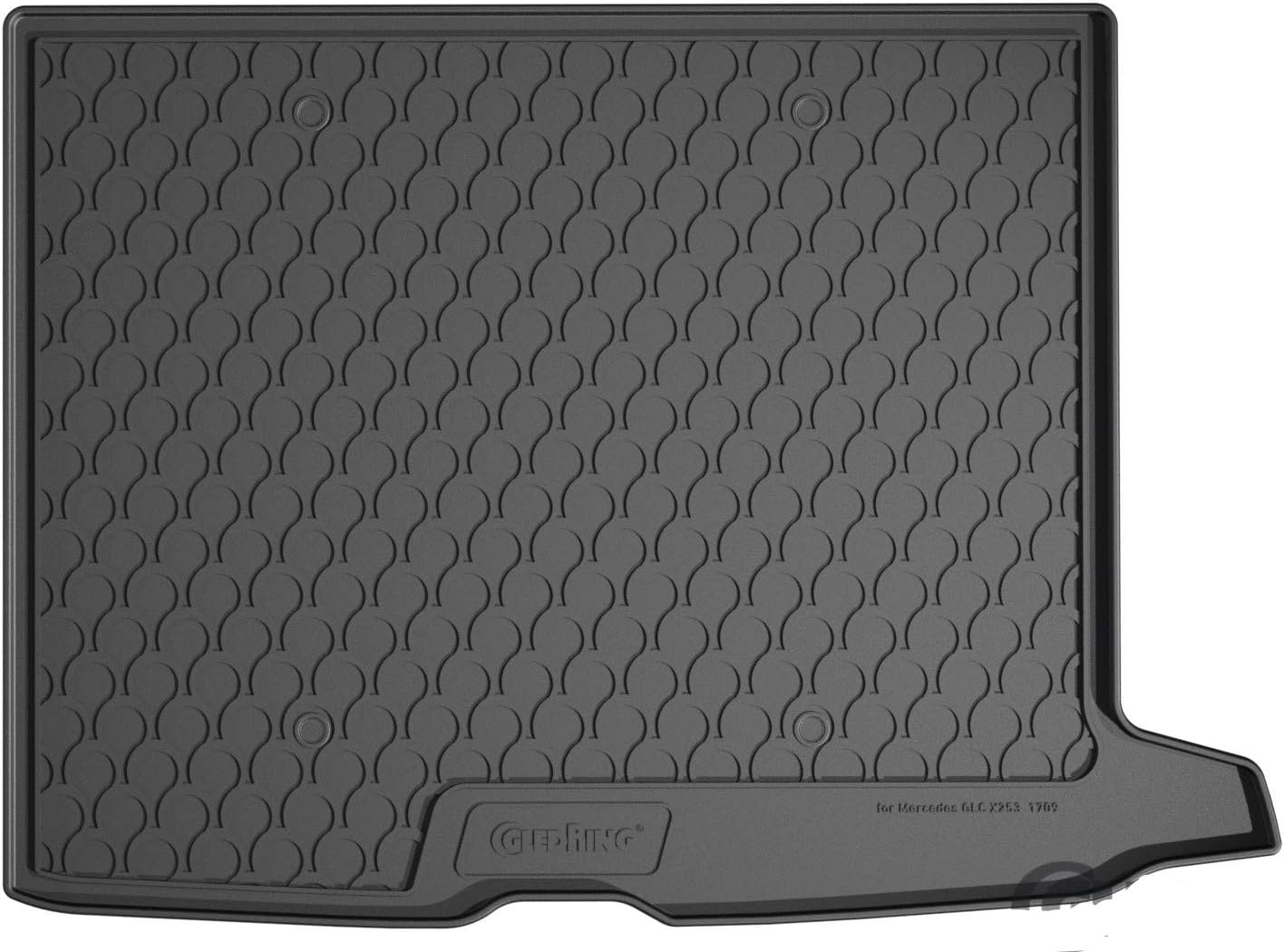 Gledring USA Custom Fit All-Weather Rubber Cargo Liner Intended for Mercedes Benz GLC X253 2016-2022, No Trimming Required, Tailored Custom Fit, Protects from Rain, Mud, & Snow