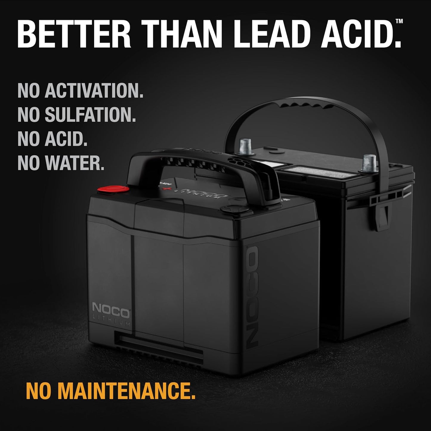 NOCO Lithium NLX24: 12V Dual-Purpose LiFePO4 Lithium-Ion Battery - 90Ah Deep-Cycle and 1200A Group 24 Starter Battery - UL Listed - Built-In Dynamic BMS