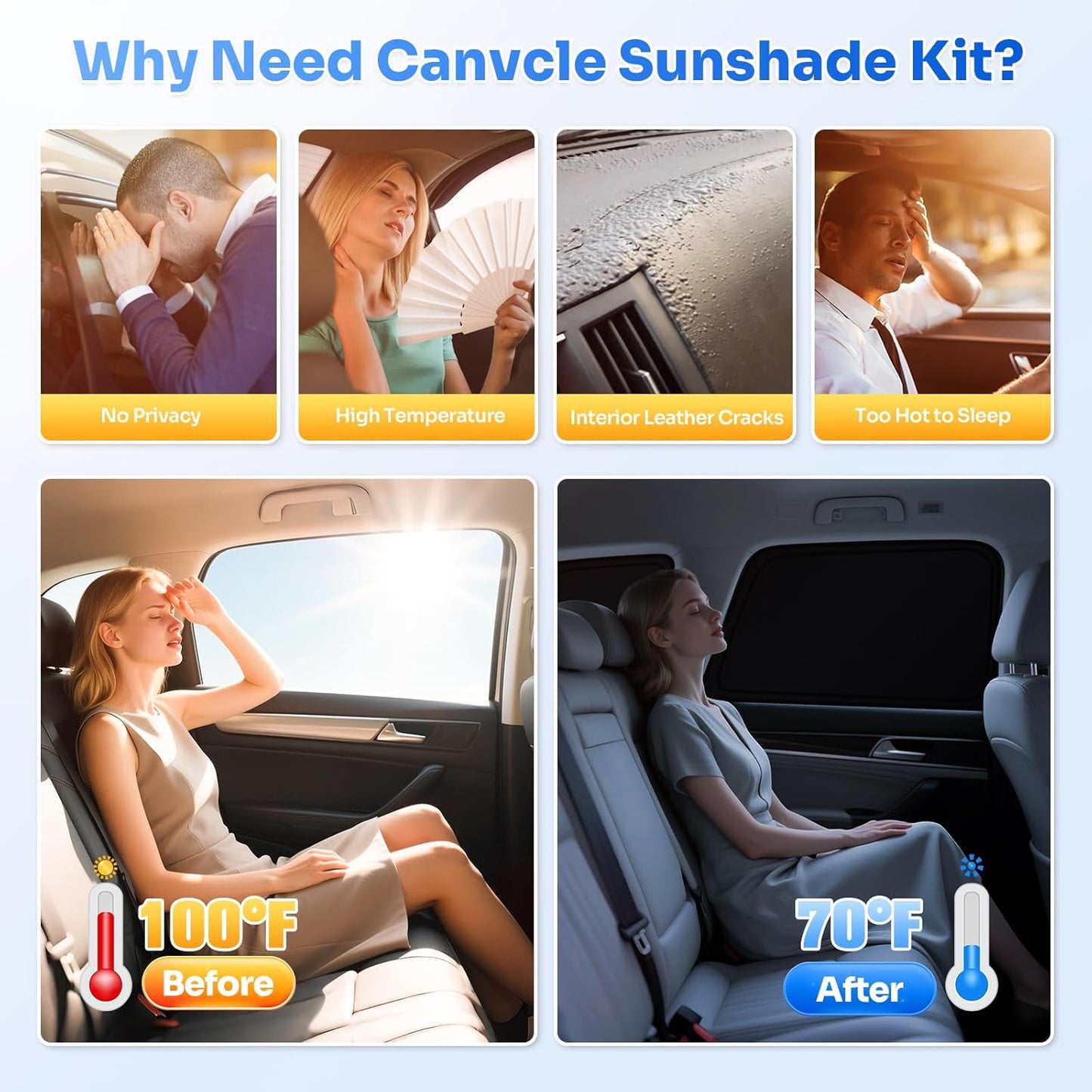 Sunshades for 2021-2025 2026 Jeep Grand Cherokee L Accessories Sun Shade Side Rear Window Shade Cover Sun Visor Shield Privacy Protection for Camping Keep Vehicle Cool Black 7PCS