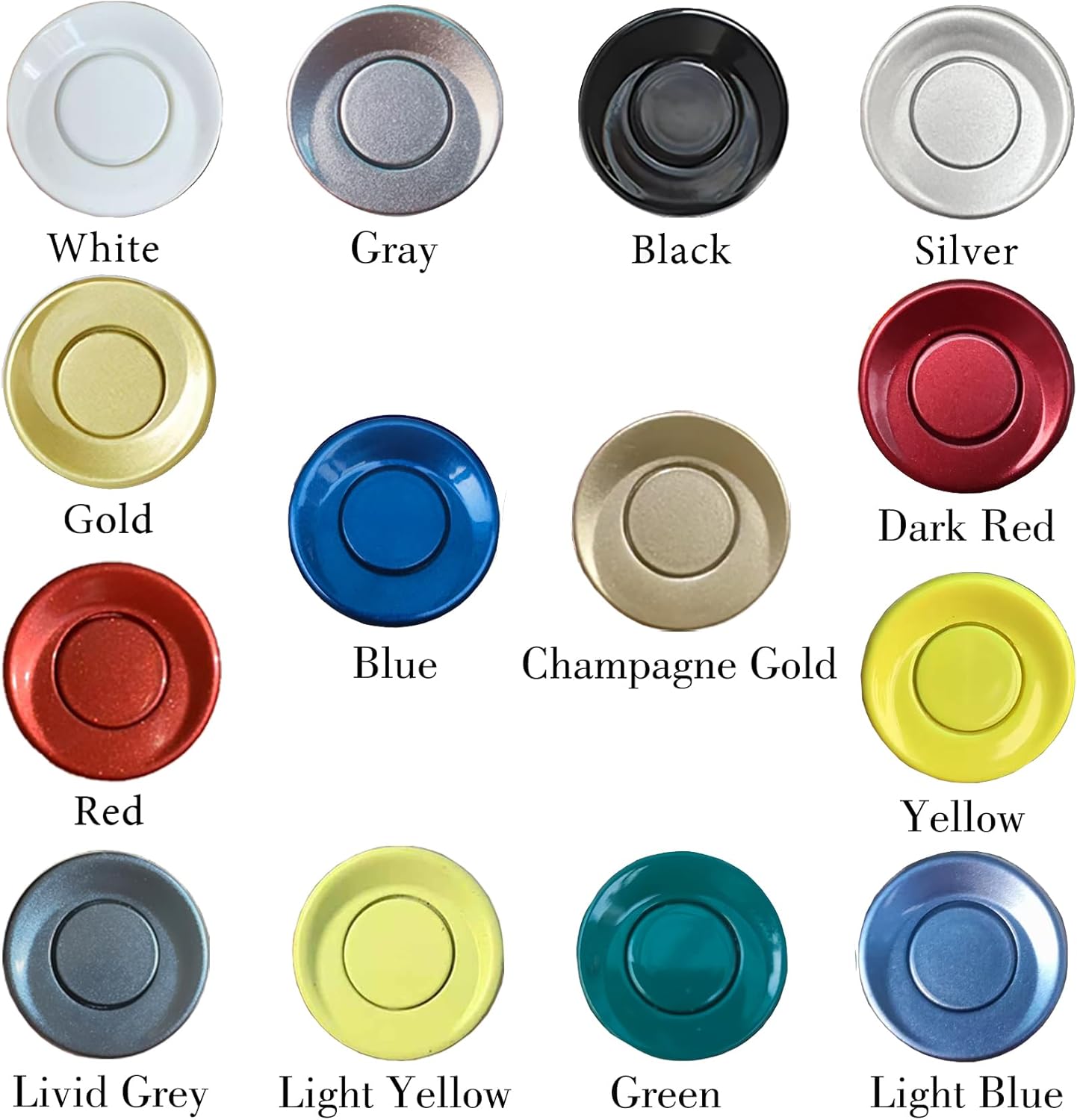 Car Reverse Backup Parking Sensor Radar System kit The LED Display with 3 Colors can Both Shows Distance Data and warn You with beep Sound Adjustable Volume Compact and Easy to Install（Champagne Gold）