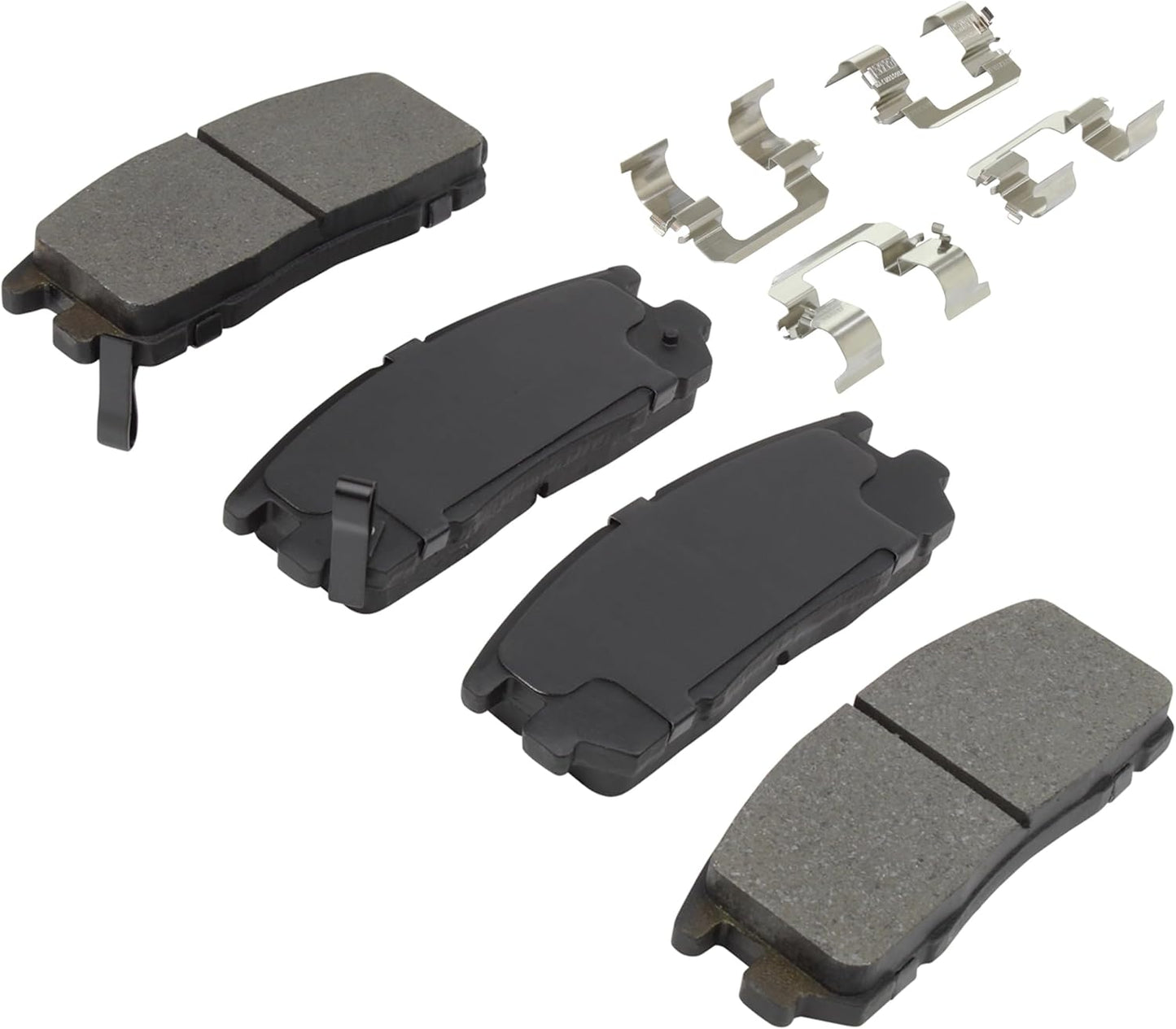 Premium Ceramic Rear Brake Pads (1001-0580C) Compatible with 1992-2004 Acura/Honda/Isuzu (Amigo/Axiom/Passport/Rodeo/Rodeo Sport/SLX/Trooper/VehiCROSS)
